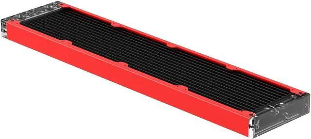 Alt view image 3 of 7 - PrimoChill 480SL (30mm) EXIMO Modular Radiator, Clear Acrylic, 4x120mm, Quad Fan (R-SL-A48) Available in 20+ Colors, Assembled in USA and Custom Watercooling Loop Ready