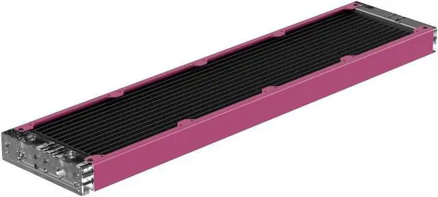Main image of PrimoChill 480SL (30mm) EXIMO Modular Radiator, Clear Acrylic, 4x120mm, Quad Fan (R-SL-A48) Available in 20+ Colors, Assembled in USA and Custom Watercooling Loop Ready