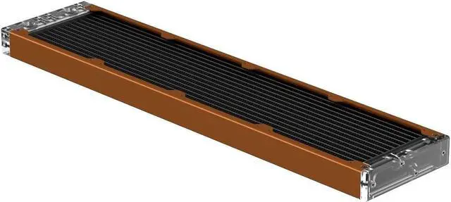 Alt view image 2 of 7 - PrimoChill 480SL (30mm) EXIMO Modular Radiator, Clear Acrylic, 4x120mm, Quad Fan (R-SL-A48) Available in 20+ Colors, Assembled in USA and Custom Watercooling Loop Ready