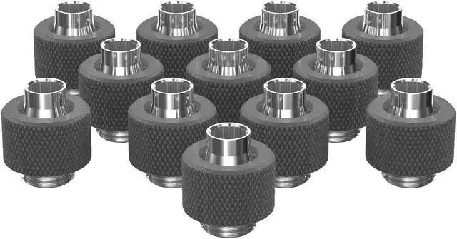 Main image of PrimoChill SecureFit SX - Premium Compression Fitting For 3/8in ID x 1/2in OD Flexible Tubing 12 Pack (F-SFSX12-12) - Available in 20+ Colors, Custom Watercooling Loop Ready