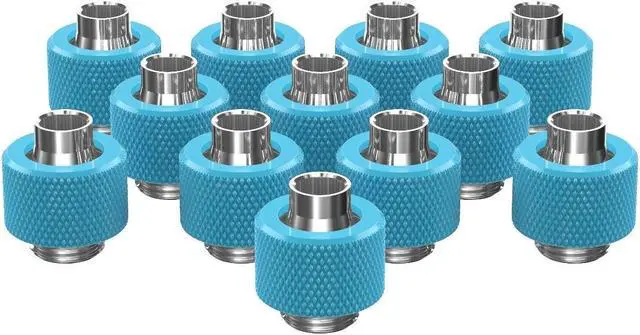 Main image of PrimoChill SecureFit SX - Premium Compression Fitting For 3/8in ID x 1/2in OD Flexible Tubing 12 Pack (F-SFSX12-12) - Available in 20+ Colors, Custom Watercooling Loop Ready