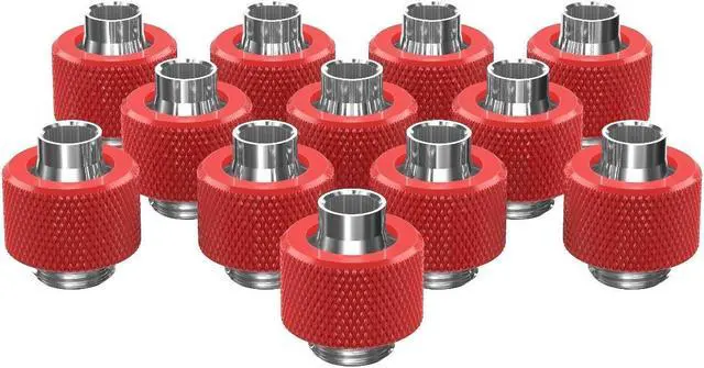 Main image of PrimoChill SecureFit SX - Premium Compression Fitting For 3/8in ID x 1/2in OD Flexible Tubing 12 Pack (F-SFSX12-12) - Available in 20+ Colors, Custom Watercooling Loop Ready