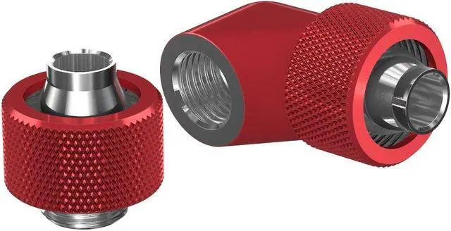 Alt view image 3 of 5 - PrimoChill SecureFit SX - Premium 90 Degree Compression Fitting Set For 7/16in ID x 5/8in OD Flexible Tubing (F-SFSX75890) - Available in 20+ Colors, Custom Watercooling Loop Ready