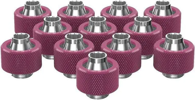 Main image of PrimoChill SecureFit SX - Premium Compression Fitting For 7/16in ID x 5/8in OD Flexible Tubing 12 Pack (F-SFSX758-12) - Available in 20+ Colors, Custom Watercooling Loop Ready