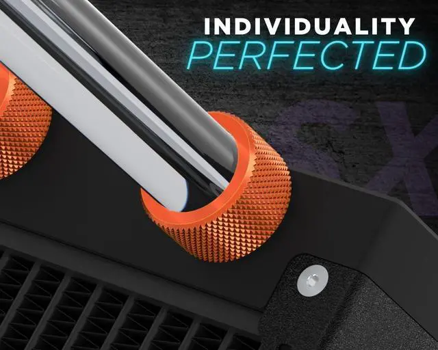 Alt view image 4 of 6 - PrimoChill SecureFit SX - Premium Compression Fitting For 7/16in ID x 5/8in OD Flexible Tubing 12 Pack (F-SFSX758-12) - Available in 20+ Colors, Custom Watercooling Loop Ready