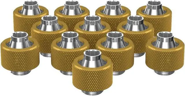 Main image of PrimoChill SecureFit SX - Premium Compression Fitting For 7/16in ID x 5/8in OD Flexible Tubing 12 Pack (F-SFSX758-12) - Available in 20+ Colors, Custom Watercooling Loop Ready
