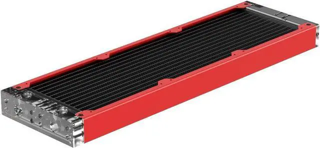 PrimoChill 360SL (30mm) EXIMO Modular Radiator, Clear Acrylic, 3x120mm, Triple Fan (R-SL-A36) Available in 20+ Colors, Assembled in USA and Custom Watercooling Loop Ready