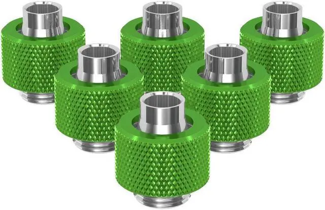 Main image of PrimoChill SecureFit SX - Premium Compression Fitting For 3/8in ID x 1/2in OD Flexible Tubing 6 Pack (F-SFSX12-6) - Available in 20+ Colors, Custom Watercooling Loop Ready