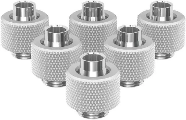 Main image of PrimoChill SecureFit SX - Premium Compression Fitting For 3/8in ID x 1/2in OD Flexible Tubing 6 Pack (F-SFSX12-6) - Available in 20+ Colors, Custom Watercooling Loop Ready