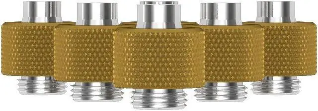 Alt view image 2 of 7 - PrimoChill SecureFit SX - Premium Compression Fitting For 3/8in ID x 1/2in OD Flexible Tubing 6 Pack (F-SFSX12-6) - Available in 20+ Colors, Custom Watercooling Loop Ready