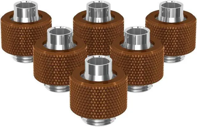 Main image of PrimoChill SecureFit SX - Premium Compression Fitting For 3/8in ID x 1/2in OD Flexible Tubing 6 Pack (F-SFSX12-6) - Available in 20+ Colors, Custom Watercooling Loop Ready
