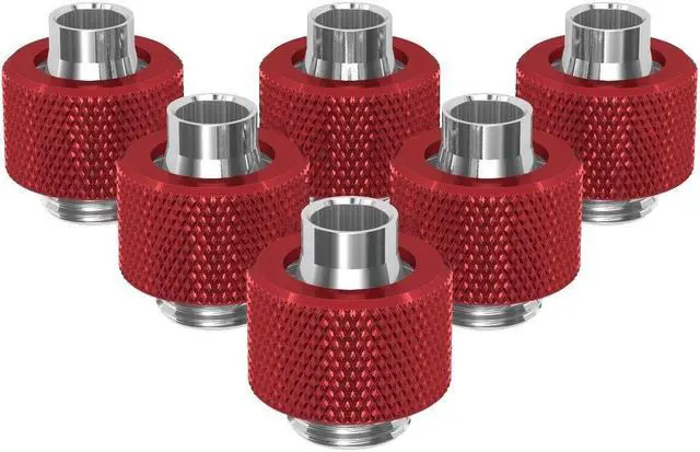 Main image of PrimoChill SecureFit SX - Premium Compression Fitting For 3/8in ID x 1/2in OD Flexible Tubing 6 Pack (F-SFSX12-6) - Available in 20+ Colors, Custom Watercooling Loop Ready