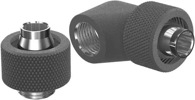 Alt view image 3 of 5 - PrimoChill SecureFit SX - Premium 90 Degree Compression Fitting Set For 3/8in ID x 5/8in OD Flexible Tubing (F-SFSX5890) - Available in 20+ Colors, Custom Watercooling Loop Ready