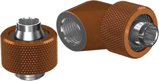 Alt view image 3 of 5 - PrimoChill SecureFit SX - Premium 90 Degree Compression Fitting Set For 3/8in ID x 5/8in OD Flexible Tubing (F-SFSX5890) - Available in 20+ Colors, Custom Watercooling Loop Ready