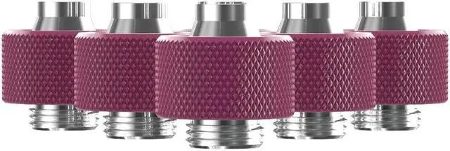 Alt view image 2 of 7 - PrimoChill SecureFit SX - Premium Compression Fitting For 3/8in ID x 5/8in OD Flexible Tubing 6 Pack (F-SFSX58-6) - Available in 20+ Colors, Custom Watercooling Loop Ready