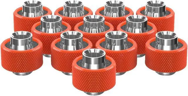 Main image of PrimoChill SecureFit SX - Premium Compression Fittings 12 Pack - For 1/2in ID x 3/4in OD Flexible Tubing (F-SFSX34-12) - Available in 20+ Colors, Custom Watercooling Loop Ready