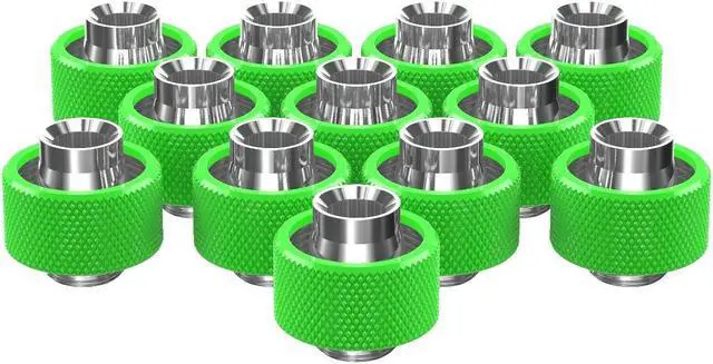 Main image of PrimoChill SecureFit SX - Premium Compression Fittings 12 Pack - For 1/2in ID x 3/4in OD Flexible Tubing (F-SFSX34-12) - Available in 20+ Colors, Custom Watercooling Loop Ready