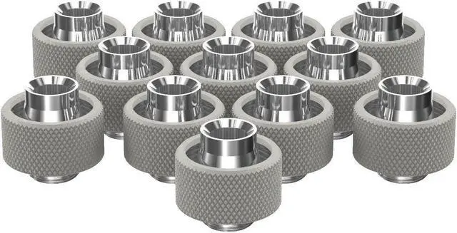 Main image of PrimoChill SecureFit SX - Premium Compression Fittings 12 Pack - For 1/2in ID x 3/4in OD Flexible Tubing (F-SFSX34-12) - Available in 20+ Colors, Custom Watercooling Loop Ready