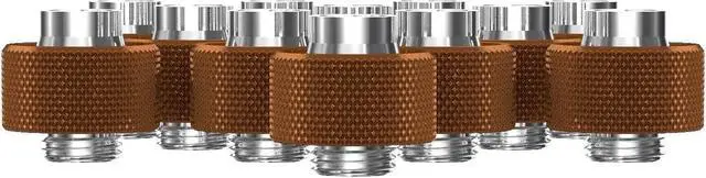 Alt view image 2 of 7 - PrimoChill SecureFit SX - Premium Compression Fittings 12 Pack - For 1/2in ID x 3/4in OD Flexible Tubing (F-SFSX34-12) - Available in 20+ Colors, Custom Watercooling Loop Ready