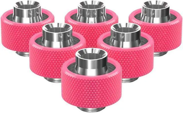 Main image of PrimoChill SecureFit SX - Premium Compression Fittings 6 Pack - For 1/2in ID x 3/4in OD Flexible Tubing (F-SFSX34-6) - Available in 20+ Colors, Custom Watercooling Loop Ready