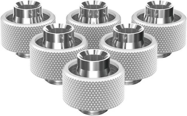 Main image of PrimoChill SecureFit SX - Premium Compression Fittings 6 Pack - For 1/2in ID x 3/4in OD Flexible Tubing (F-SFSX34-6) - Available in 20+ Colors, Custom Watercooling Loop Ready