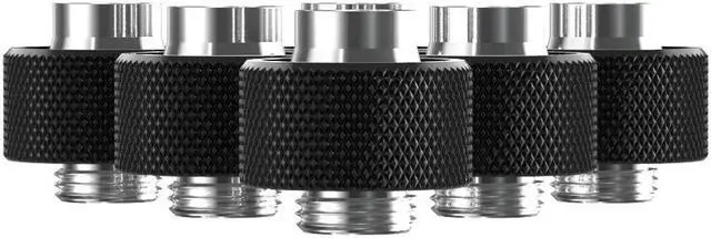 Alt view image 2 of 7 - PrimoChill SecureFit SX - Premium Compression Fittings 6 Pack - For 1/2in ID x 3/4in OD Flexible Tubing (F-SFSX34-6) - Available in 20+ Colors, Custom Watercooling Loop Ready