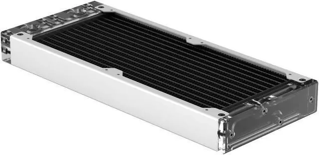 Alt view image 2 of 7 - PrimoChill 240SL (30mm) EXIMO Modular Radiator, Clear Acrylic, 2x120mm, Dual Fan (R-SL-A24) Available in 20+ Colors, Assembled in USA and Custom Watercooling Loop Ready