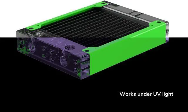 Alt view image 2 of 7 - PrimoChill 120SL (30mm) EXIMO Modular Radiator, Clear Acrylic, 1x120mm, Single Fan (R-SL-A12) Available in 20+ Colors, Assembled in USA and Custom Watercooling Loop Ready