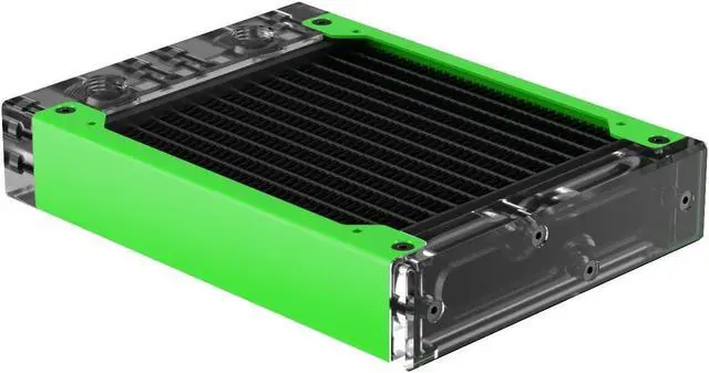 Alt view image 3 of 7 - PrimoChill 120SL (30mm) EXIMO Modular Radiator, Clear Acrylic, 1x120mm, Single Fan (R-SL-A12) Available in 20+ Colors, Assembled in USA and Custom Watercooling Loop Ready