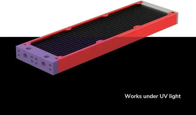 Alt view image 2 of 7 - PrimoChill 360SL (30mm) EXIMO Modular Radiator, White POM, 3x120mm, Triple Fan (R-SL-W36) Available in 20+ Colors, Assembled in USA and Custom Watercooling Loop Ready