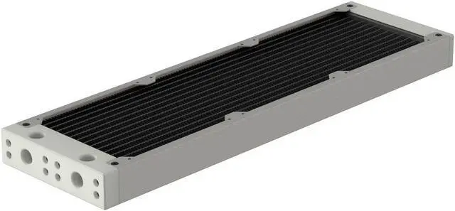 Main image of PrimoChill 360SL (30mm) EXIMO Modular Radiator, White POM, 3x120mm, Triple Fan (R-SL-W36) Available in 20+ Colors, Assembled in USA and Custom Watercooling Loop Ready