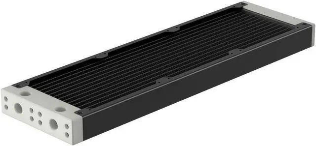 Main image of PrimoChill 360SL (30mm) EXIMO Modular Radiator, White POM, 3x120mm, Triple Fan (R-SL-W36) Available in 20+ Colors, Assembled in USA and Custom Watercooling Loop Ready