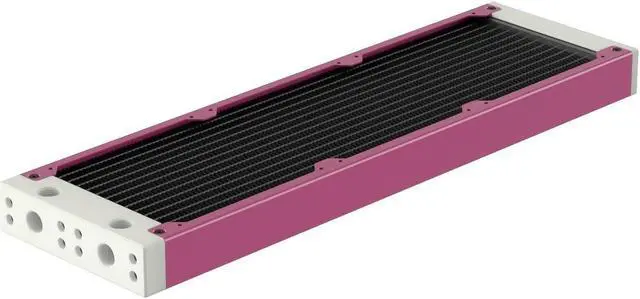 Main image of PrimoChill 360SL (30mm) EXIMO Modular Radiator, White POM, 3x120mm, Triple Fan (R-SL-W36) Available in 20+ Colors, Assembled in USA and Custom Watercooling Loop Ready