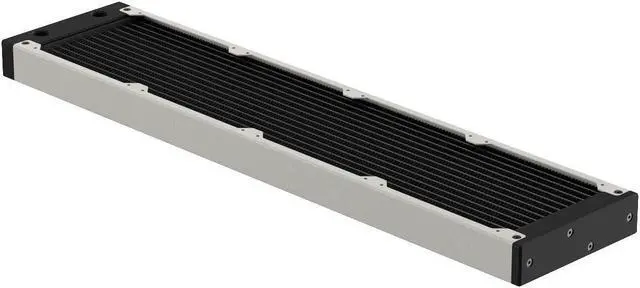 Alt view image 2 of 7 - PrimoChill 480SL (30mm) EXIMO Modular Radiator, Black POM, 4x120mm, Quad Fan (R-SL-BK48) Available in 20+ Colors, Assembled in USA and Custom Watercooling Loop Ready