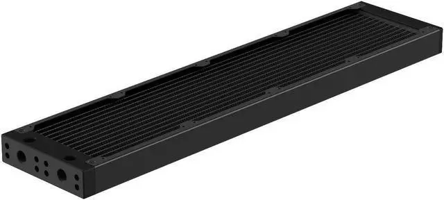 Main image of PrimoChill 480SL (30mm) EXIMO Modular Radiator, Black POM, 4x120mm, Quad Fan (R-SL-BK48) Available in 20+ Colors, Assembled in USA and Custom Watercooling Loop Ready
