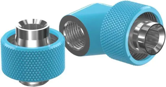 Alt view image 3 of 5 - PrimoChill SecureFit SX - Premium 90 Degree Compression Fitting Set For 1/2in ID x 3/4in OD Flexible Tubing (F-SFSX3490) - Available in 20+ Colors, Custom Watercooling Loop Ready