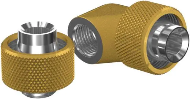 Alt view image 3 of 5 - PrimoChill SecureFit SX - Premium 90 Degree Compression Fitting Set For 1/2in ID x 3/4in OD Flexible Tubing (F-SFSX3490) - Available in 20+ Colors, Custom Watercooling Loop Ready