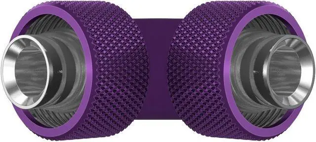 Alt view image 2 of 5 - PrimoChill SecureFit SX - Premium 90 Degree Compression Fitting Set For 1/2in ID x 3/4in OD Flexible Tubing (F-SFSX3490) - Available in 20+ Colors, Custom Watercooling Loop Ready