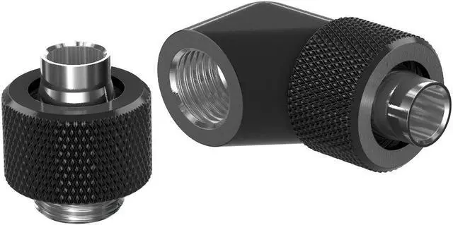 Alt view image 3 of 5 - PrimoChill SecureFit SX - Premium 90 Degree Compression Fitting Set For 3/8in ID x 1/2in OD Flexible Tubing (F-SFSX1290) - Available in 20+ Colors, Custom Watercooling Loop Ready
