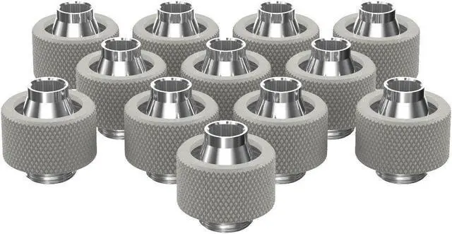 Main image of PrimoChill SecureFit SX - Premium Compression Fitting For 3/8in ID x 5/8in OD Flexible Tubing 12 Pack (F-SFSX58-12) - Available in 20+ Colors, Custom Watercooling Loop Ready