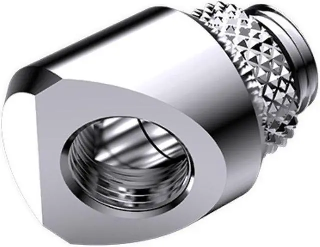 Main image of Bykski G 1/4in. Male to Female 360 Degree Rotary Elbow Fitting - 45 Degree Angle (CC-RD45S-X)