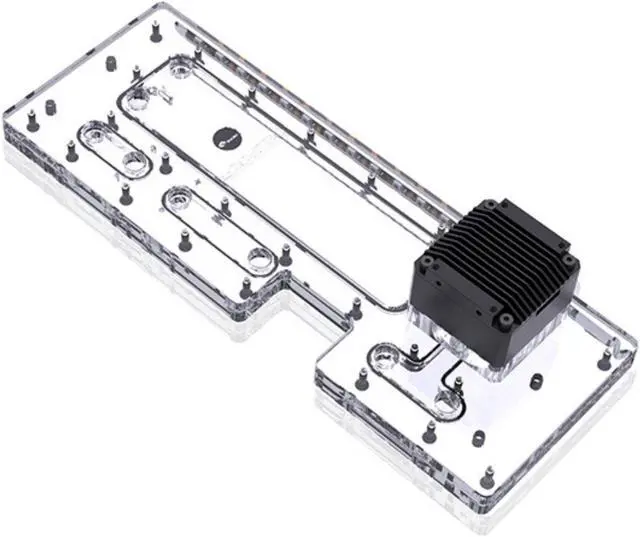 Main image of Bykski Distro Plate For Cooler Master SL600M PMMA w/ 5v Addressable RGB(RBW) (RGV-CM-600M-P-V2-K)
