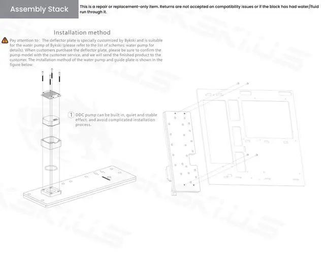 Alt view image 6 of 7 - Bykski Distro Plate For Cooler Master SL600M PMMA w/ 5v Addressable RGB(RBW) (RGV-CM-600M-P-V2-K)