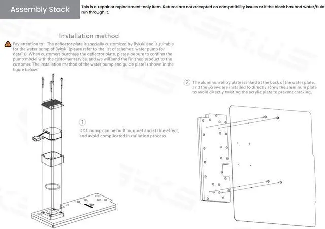 Alt view image 6 of 7 - Bykski Distro Plate For CORSAIR 465X - PMMA w/ 5v Addressable RGB(RBW) (RGV-COS-465X-P-K)
