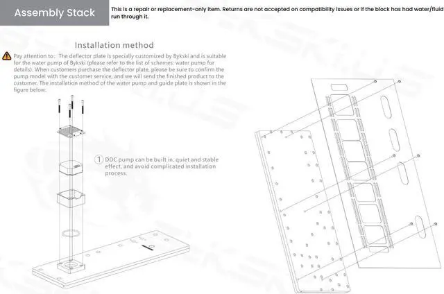 Alt view image 6 of 7 - Bykski Distro Plate For Tt Core P8 GT - PMMA w/ 5v Addressable RGB (RBW) (RGV-TT-P8-P-K)
