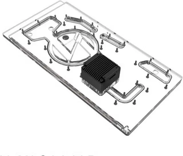 Main image of Bykski Distro Plate For Lian Li PC-011 (Front Mount) - PMMA w/ 5v Addressable RGB(RBW) (RGV-LAN-011-LI-P-K)