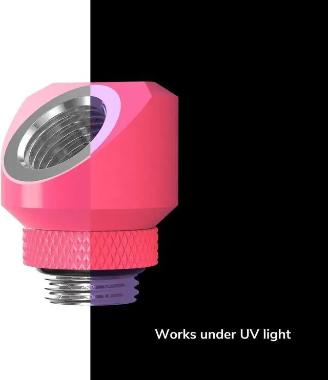 Alt view image 2 of 6 - PrimoChill InterConnectSX Flat 45 Degree Rotary Fitting (FAF45)  Enhanced PC Cooling with Sleek Aesthetics - Available in 20+ Colors, Custom Watercooling Loop Ready