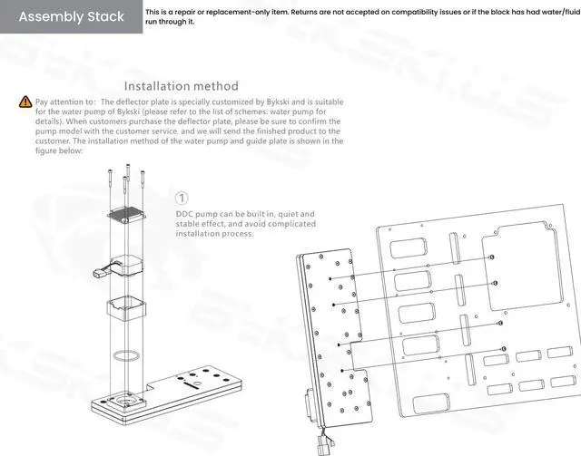 Alt view image 6 of 7 - Bykski Distro Plate For DEEPCOOL SPACE STATION - PMMA w/ 5v Addressable RGB(RBW) (RGV-DP-SPC-P-V2)