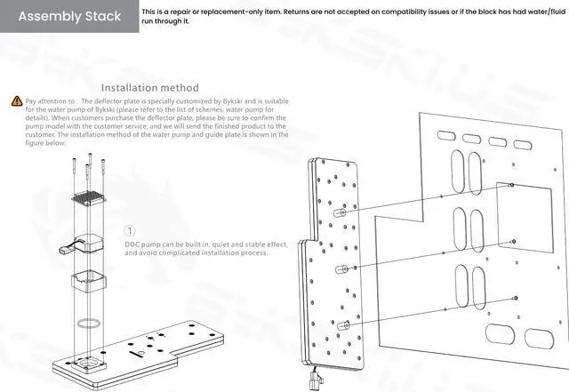 Alt view image 6 of 6 - Bykski Distro Plate For CORSAIR 900D - PMMA w/ 5v Addressable RGB(RBW) (RGV-COS-900D-P-KG)