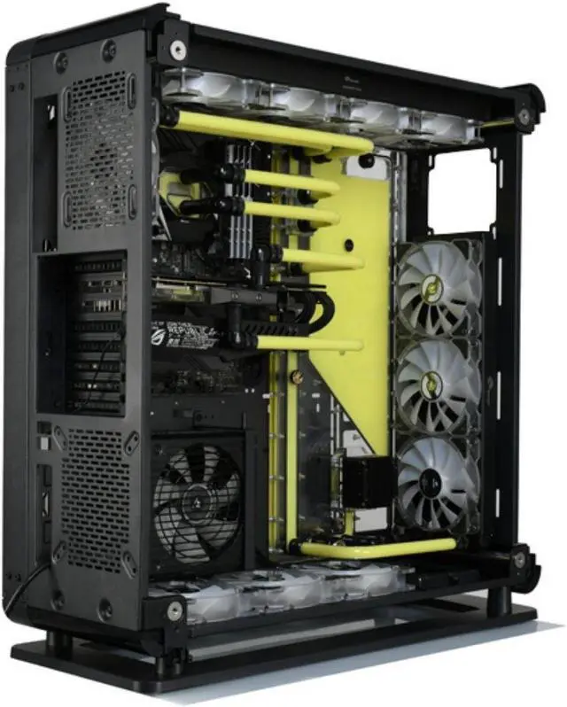 Alt view image 3 of 7 - Bykski Distro Plate For Tt Core P8 GT - PMMA w/ 5v Addressable RGB(RBW) (RGV-TT-P8-P)